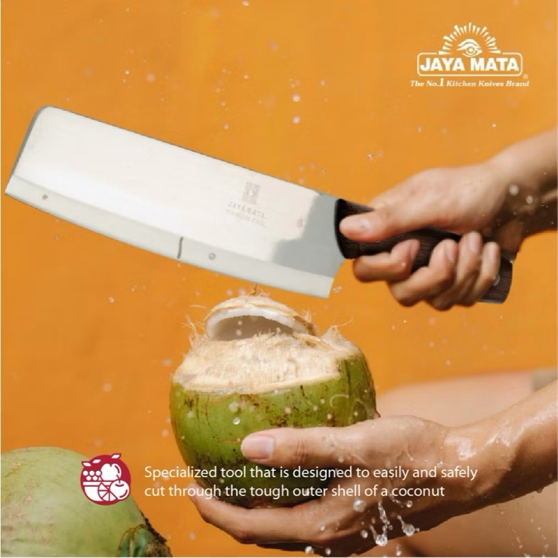 JAYA MATA(JM7)Stainless Steel Coconut Knife 10”/Parang belah Kelapa ...