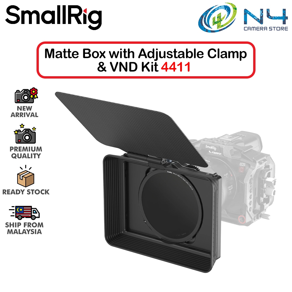 SMALLRIG MATTE BOX WITH ADJUSTABLE CLAMP AND VND KIT (4411) | Shopee ...