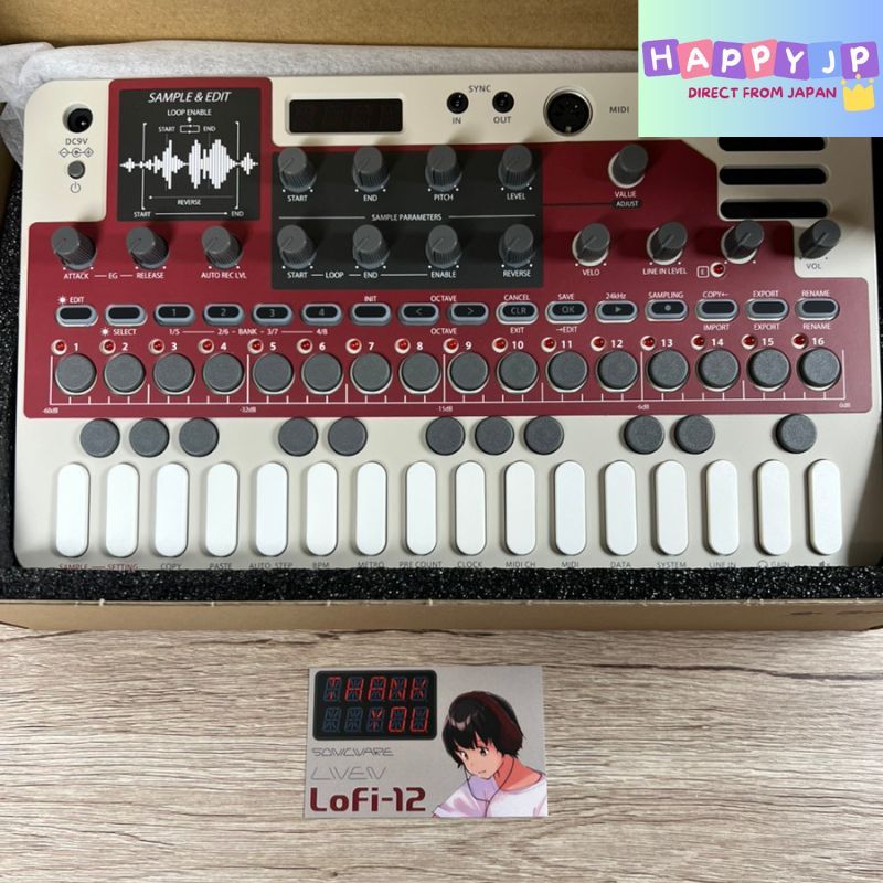 SONICWARE LIVEN Lofi-12 Lofi Sampling Groovebox Retro Sampler - 12-bit ...