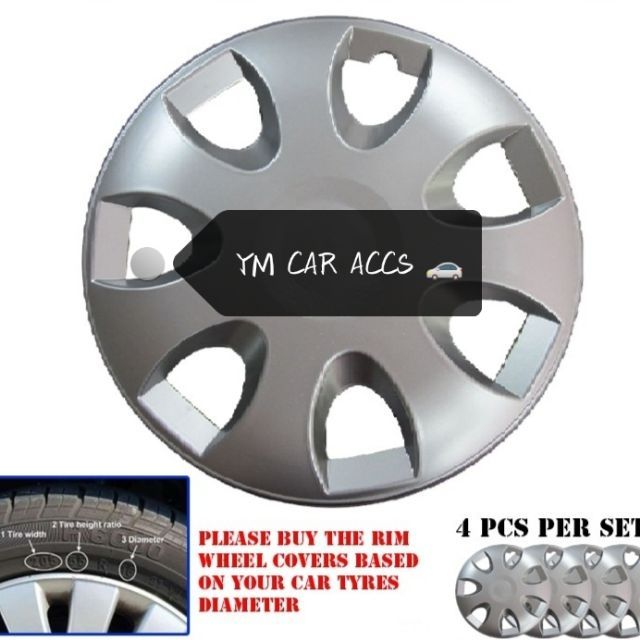 1 Set / 4 Pcs Rim Cover / Wheel Cover 13” INCH Proton Saga BLM / FLX ...