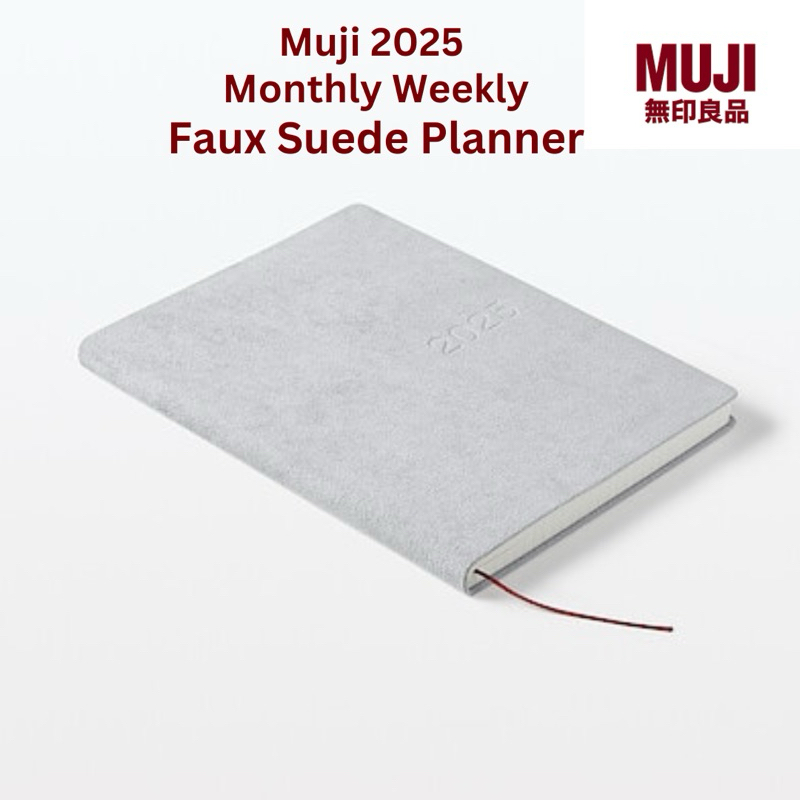 Muji Planner 2025 Faux Leather Monthlt Weekly B6 Shopee Malaysia