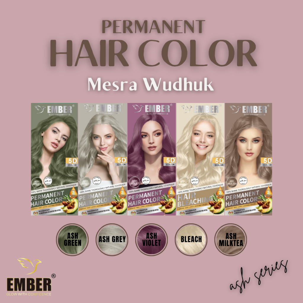 EMBER PERMANENT HAIR COLOR /PEWARNA RAMBUT 60 ML (LULUS KKM, SAH SOLAT ...