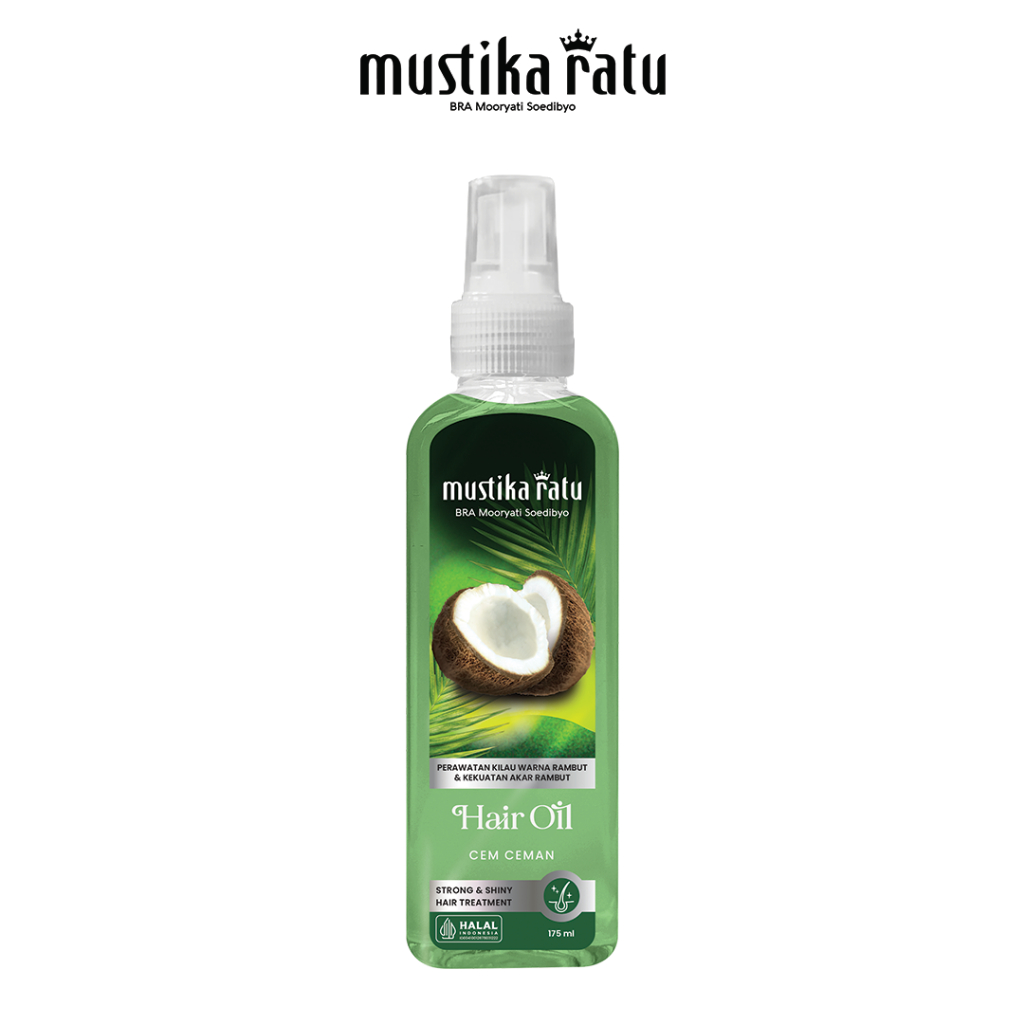 Mustika Ratu Minyak Rambut Cem-Ceman | Coconut Hair Oil for Shiny ...