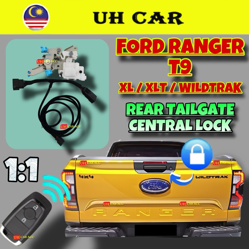 (1-1) Ford Ranger T9 XL XLT WILTRAK Rear Tailgate Bonnet Boot Contral ...