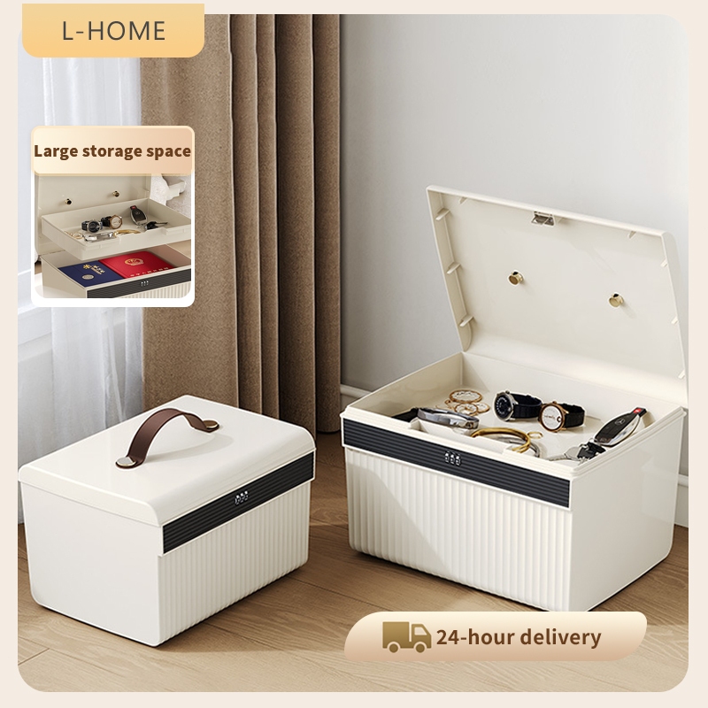 Storage Box With Lock Password Handheld Double-Layer Privacy Box ...
