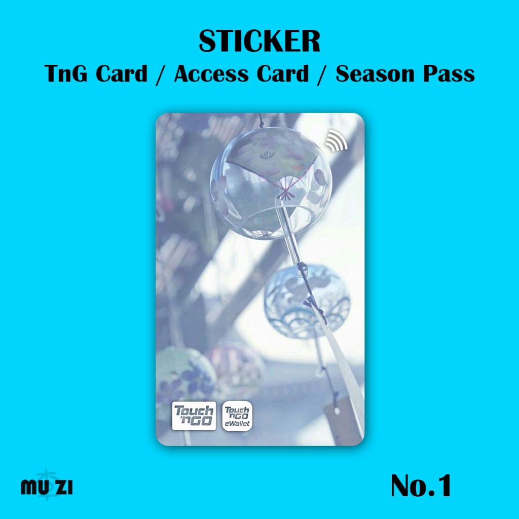 Wind Chimes TnG Card STICKER NFC STICKER Waterproof Thick Hard Material ...