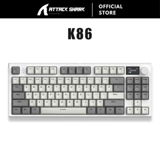 ATTACK SHARK K86 75% Wireless Mechanical Keyboard with TFT Color ...