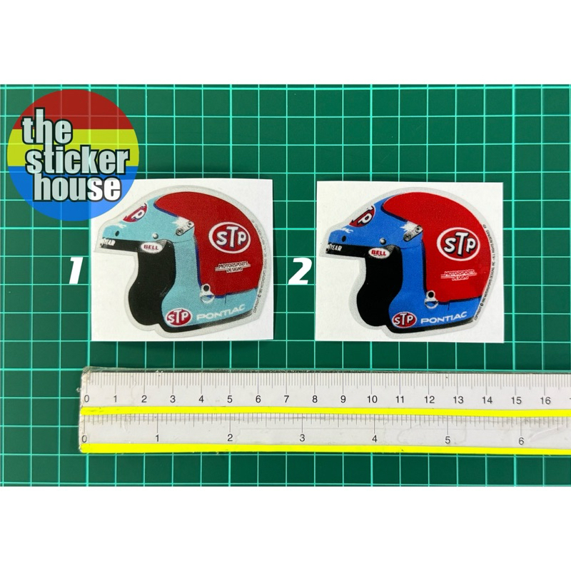 STP HELMET STICKER (2 COLOUR AVAILABLE) STICKER PRINTING LAMINATED ...