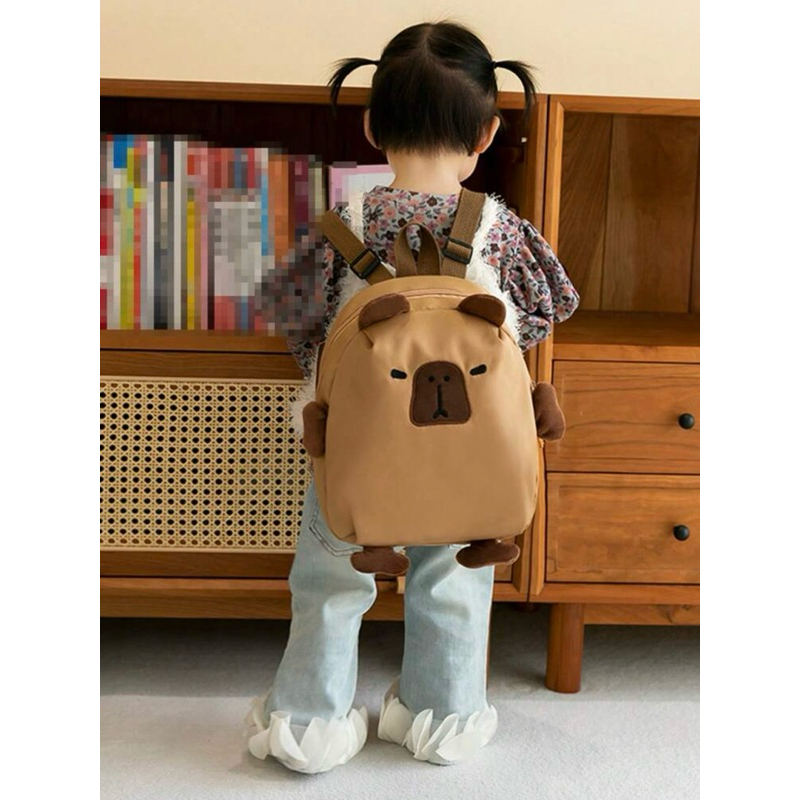 Cartoon Capybara Backpack Cute School Bookbag With Adjustable Straps Large Capacity Travel Bag - View #7