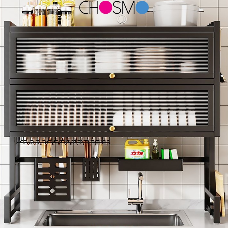 Rak Pinggan Sinki Mangkuk Stainless Steel Rak Dapur Drying Rack Dish ...