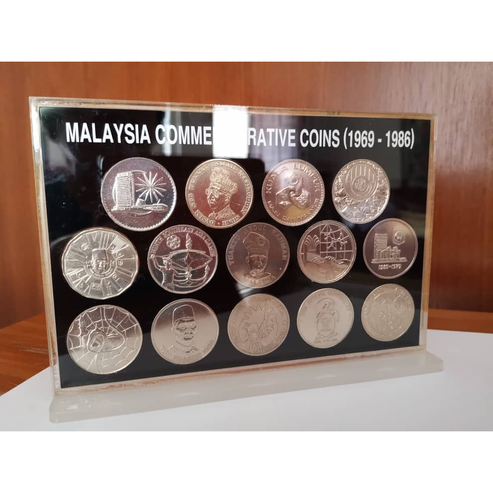 Malaysia Coin - 1969 - 1986 Full Complete Set of 1 Ringgit ...