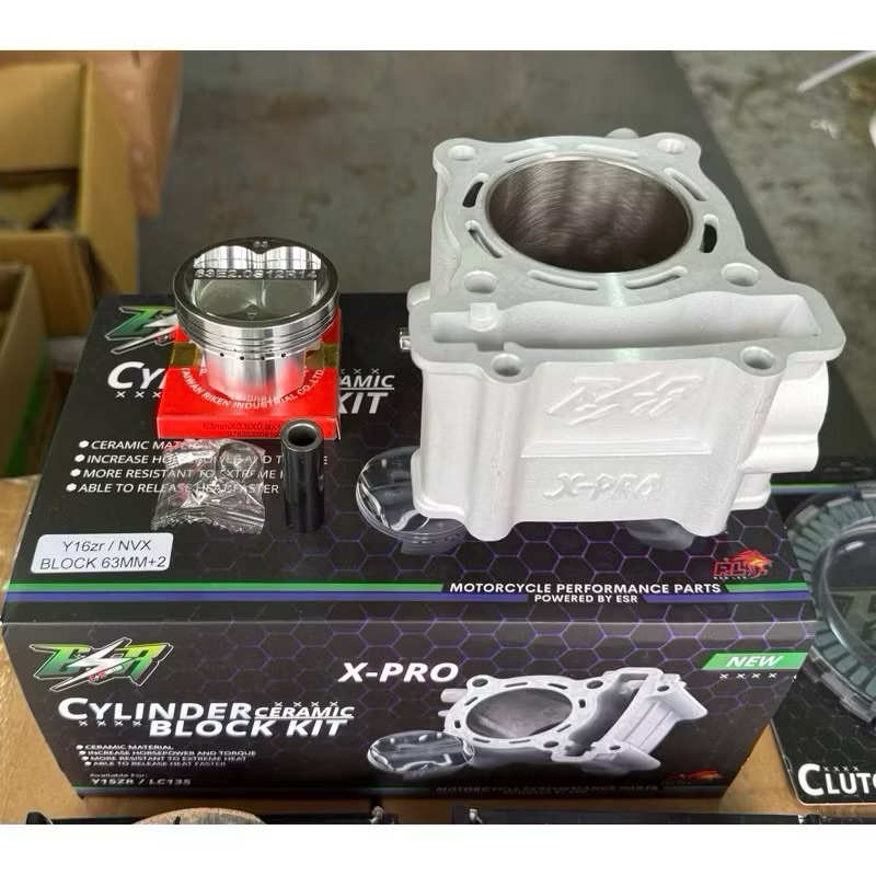 ESR MOTOR 100% ORIGINAL BLOCK X-PRO LC135 Y15ZR Y16ZR NVX155 57MM 58MM ...