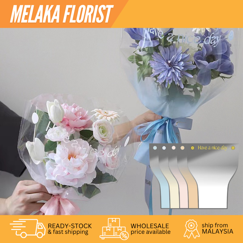 15PCS DOUBLE 209 DESIGN Flower Wrapping Paper Flower Paper Wrapping Bouquet Paper Gift Pembalut Kertas Bunga Shopee Malaysia