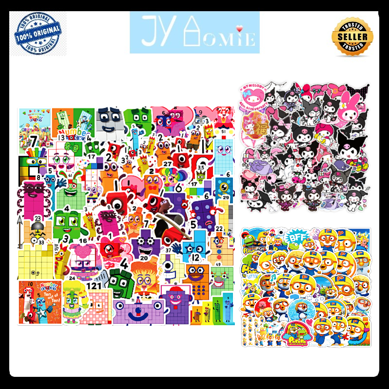 Sticker for Kids Blocks Sticker Alphabet Number Stickers Stiker Kanak ...