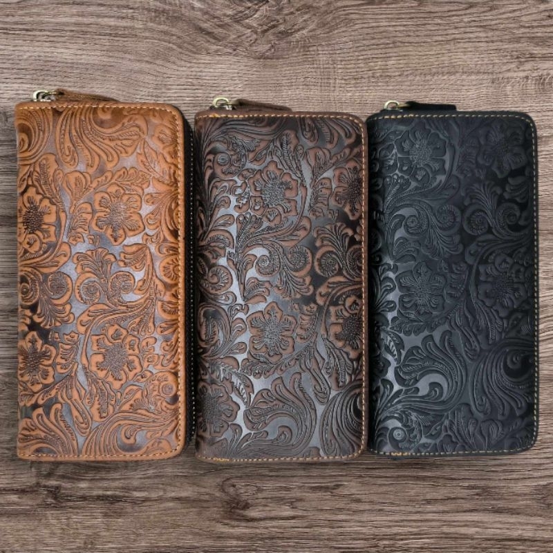 Rush Rider 902* Original Cow Leather Full Zipper Long Purse High ...