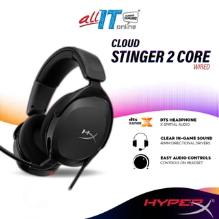 HyperX Cloud Stinger 2 Core Wired Gaming Headset With DTS:X Spatial Audio, Crisp, Clear In-Game Sound