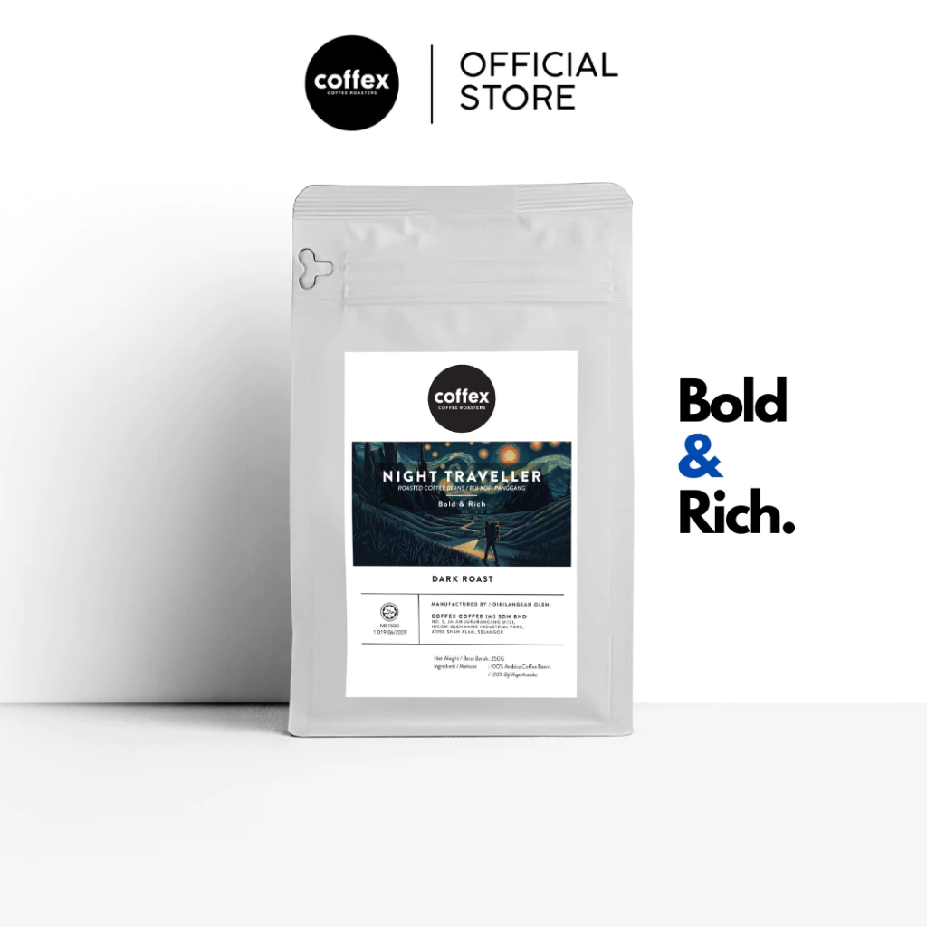Coffex Coffee Night Traveller Blend – specialty coffee beans Malaysia