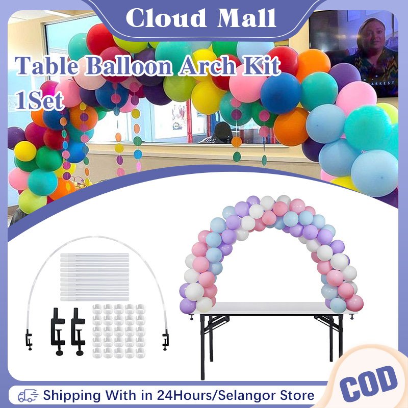 Adjustable Table Balloon Arch Kit Balloon Arch Frame Table Balloon Arch ...