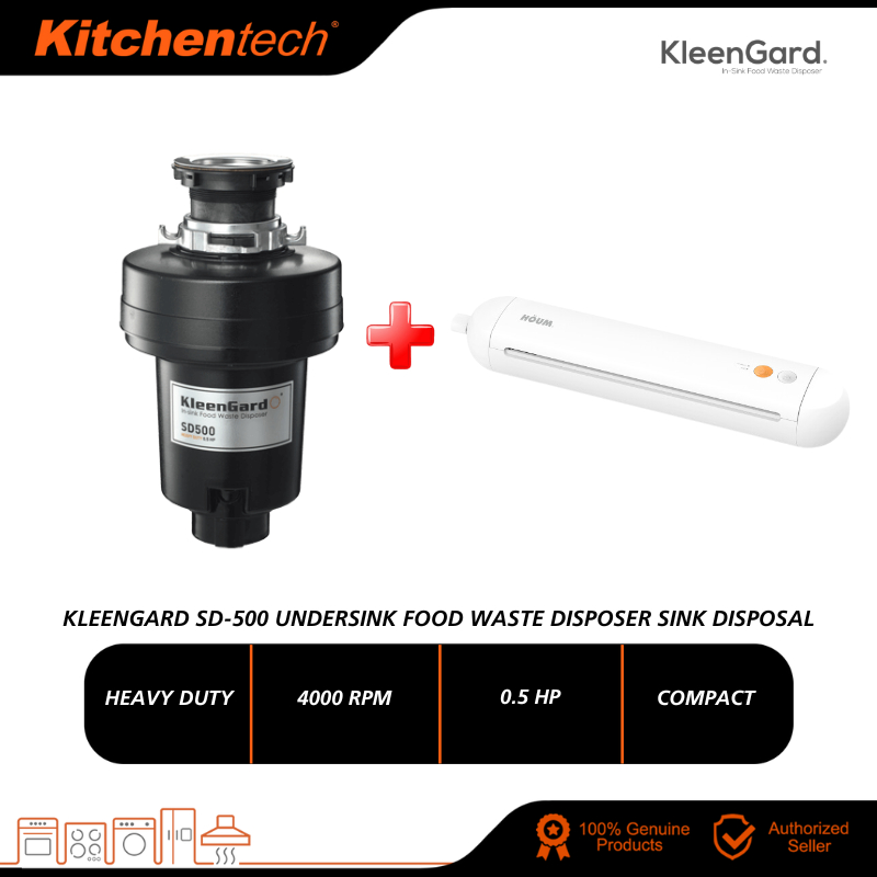 Kleengard Undersink Waste Disposal SD-500 0.5HP 4000RPM SD500 Pelupus ...