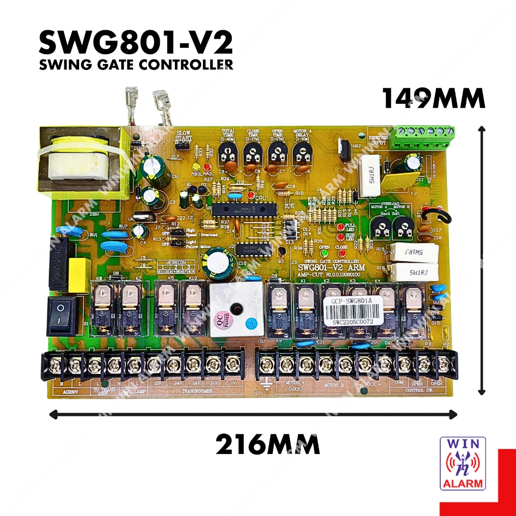 GCP-SWG801A Arm Autogate Control Panel SWG-801 Auto Gate Board With ...