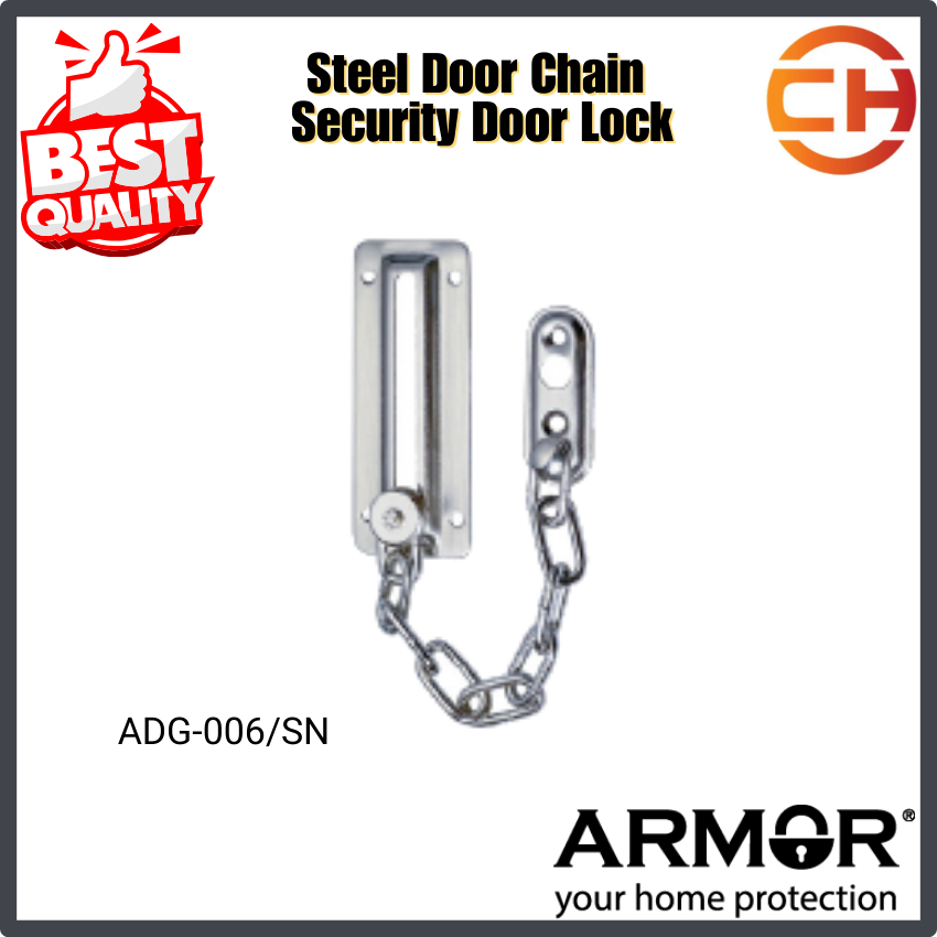 ARMOR Steel Door Chain Security Door Lock (ADG-006SN) | Shopee Malaysia