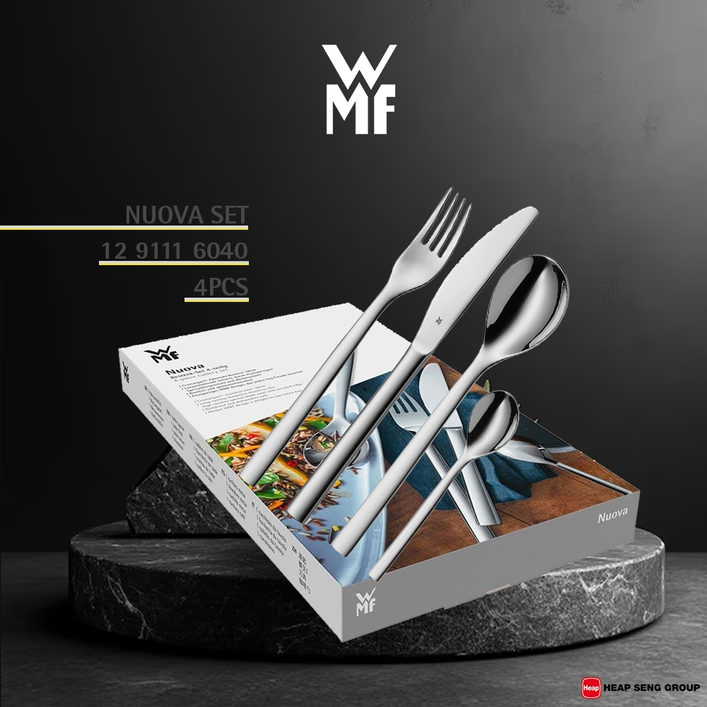 WMF Nuova Design Cutlery Set - (4 Pieces) [Model: 1291116040] - Cutlery ...
