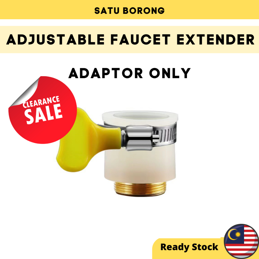 Penyambung Dapur Sinki Bilik Air Tandas Faucet Extender Rotating Water ...