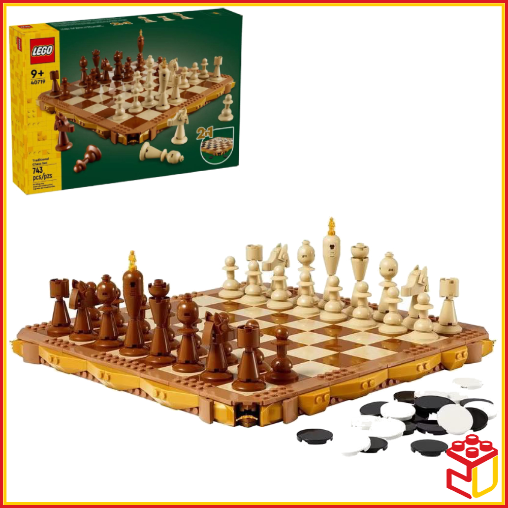 (Ready Stock) 40719 Lego Iconic Traditional Chess Set Building Toy (743 ...