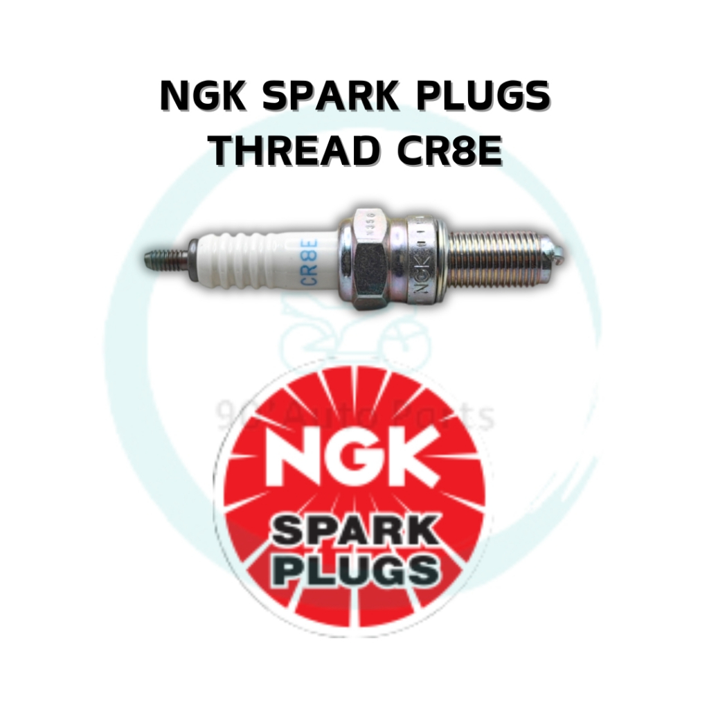 NGK SPARK PLUG CR8E PLUGS Y15 Y16 FZ150 NOUVO LC R25 VS125 BELANG JAGUH ...