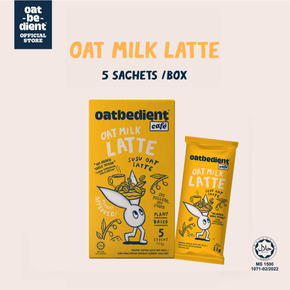 Oatbedient Oat Milk Latte [5 sachets] | Shopee Malaysia