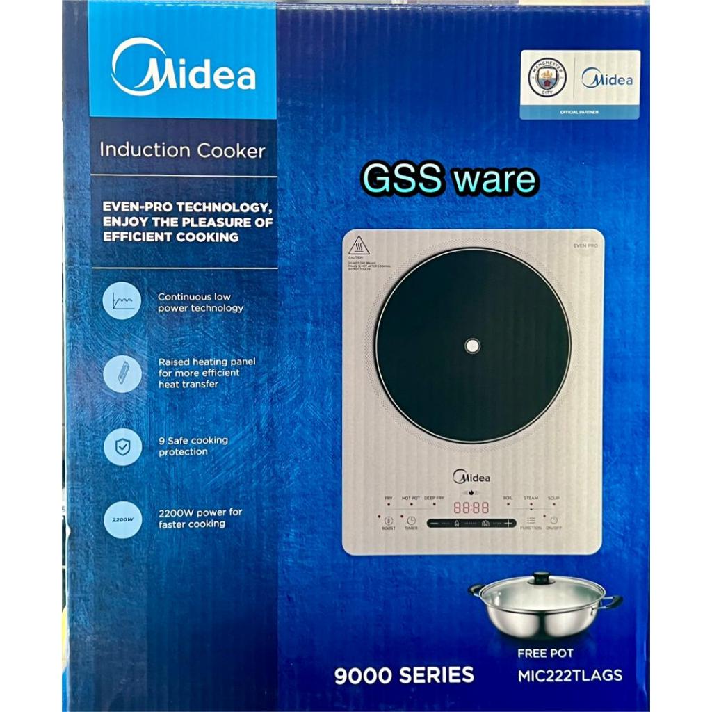 GSS ware Midea MIC222TLAGN 2200W INDUCTION COOKER WITH DIGITAL PANEL ...