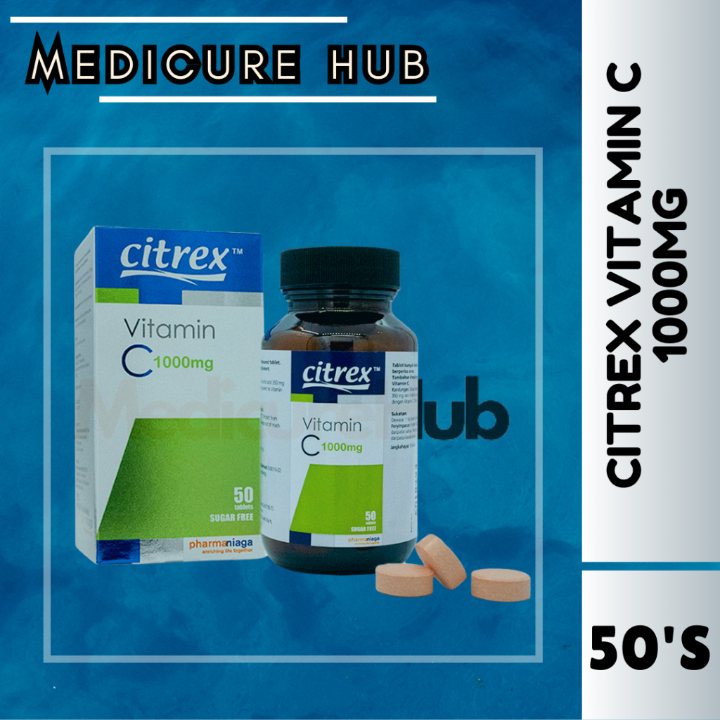 (PROMO) CITREX VITAMIN C 100MG 50's | EXP 30/4/25 | VITAMIN C 50 BIJI ...