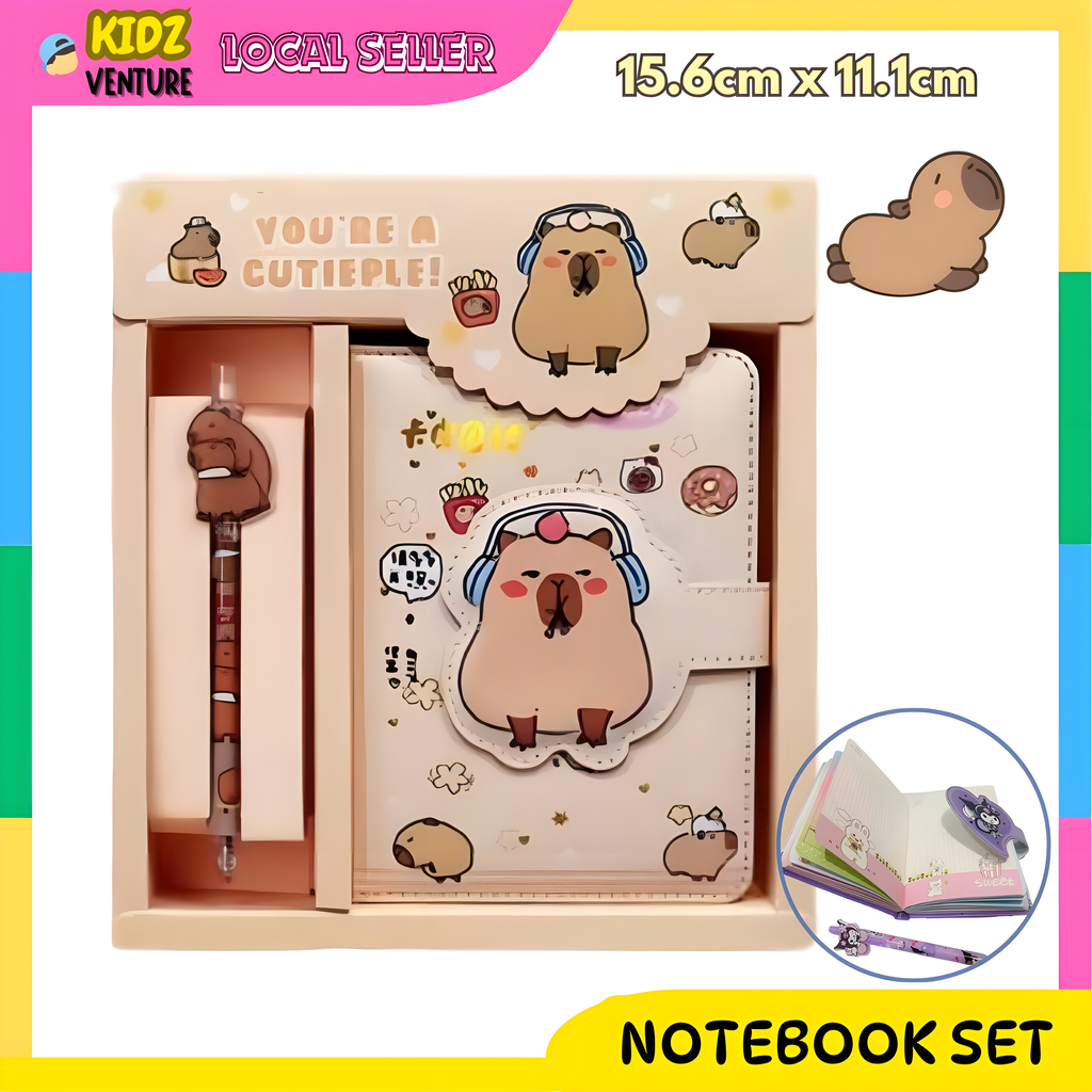 (READY STOCK)Capybara Notebook Set Kid Children Reward Present Gift ...