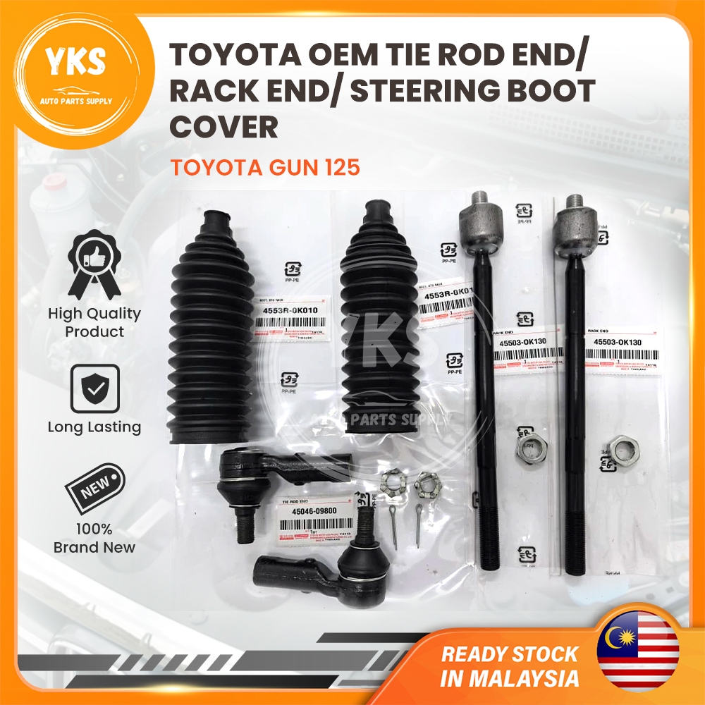 🔥NEW TOYOTA🔥TOYOTA HILUX GUN125 REVO (1 SET) TIE ROD END / RACK END ...