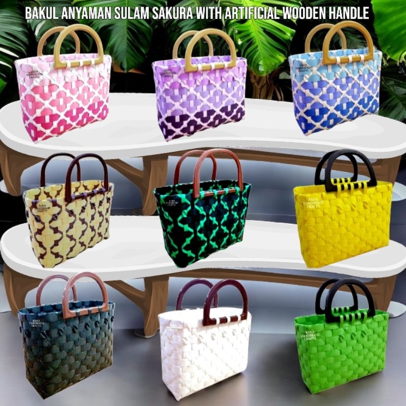 READY STOCK!! XXS 3.5inx7.8inx6in RAGA BAKUL ANYAMAN SULAM SAKURA MINI ...