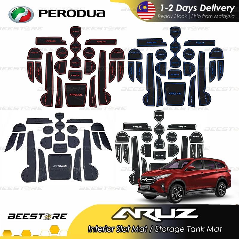 Perodua ARUZ Interior Slot Mat Rubber Mat Anti-slip Mat Car Accessories ...