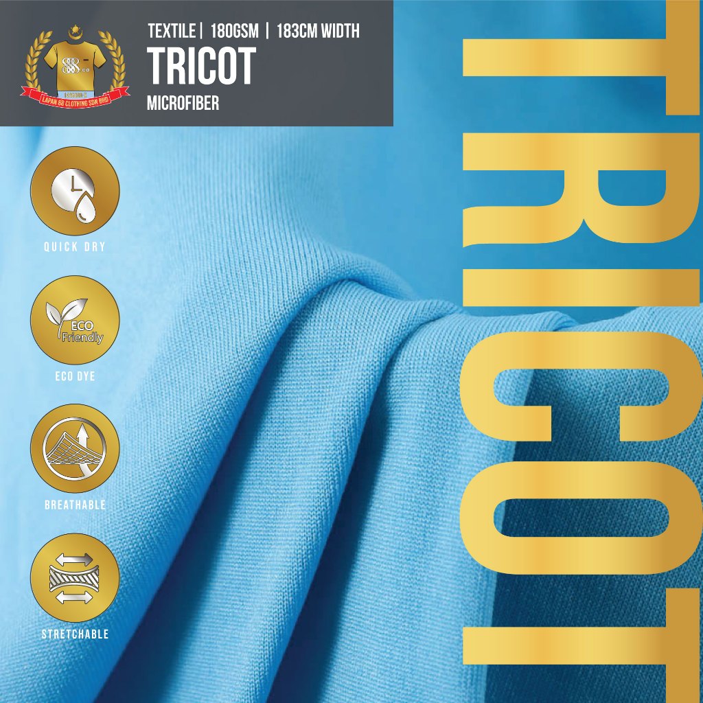 888co Microfiber Tricot Textile Fabric Pemborong Kain Microfiber 180gsm ...