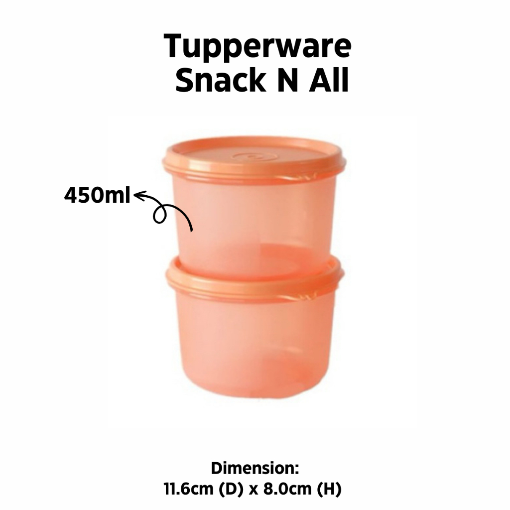 Tupperware Snack N All 450ML (1 pc) | Shopee Malaysia