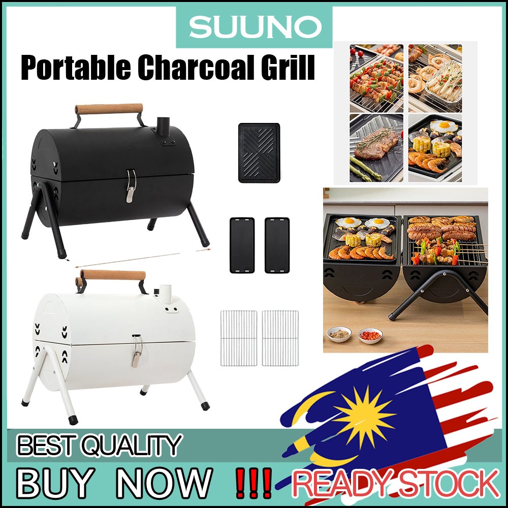 Charcoal BBQ Grill Portable Korean-Style Barbecue, Perfect For Outdoor Camping, Home Cooking, And Tea Gatherings