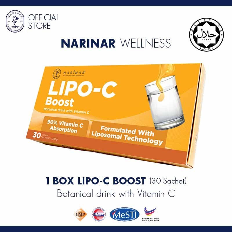 lipo c drink Narinar Liposomal Vitamin C Botanical Drink (30 Sachet)