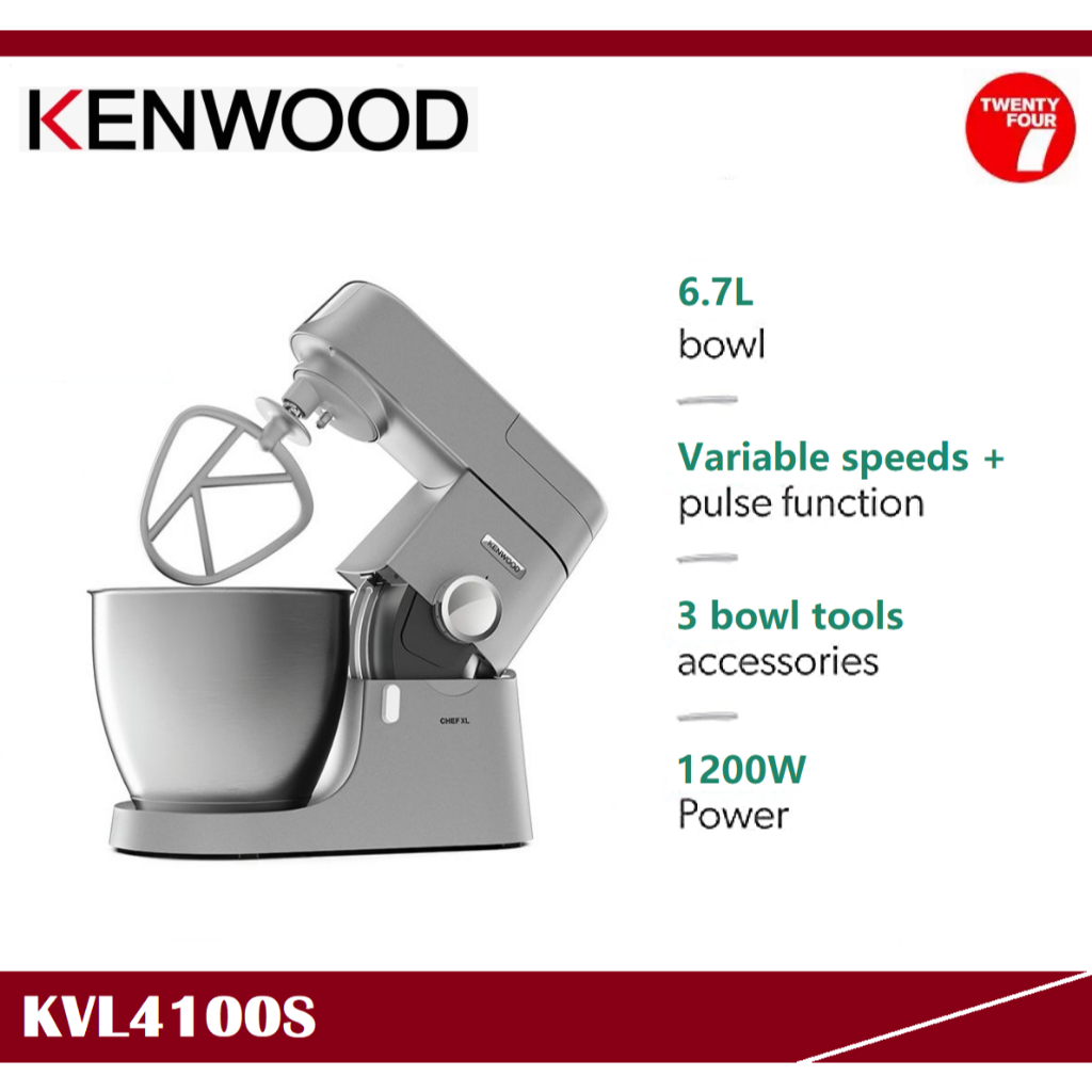 KENWOOD Chef XL 6.7L - Stand Mixer - Baking KVL4100S (KVL4100S ...