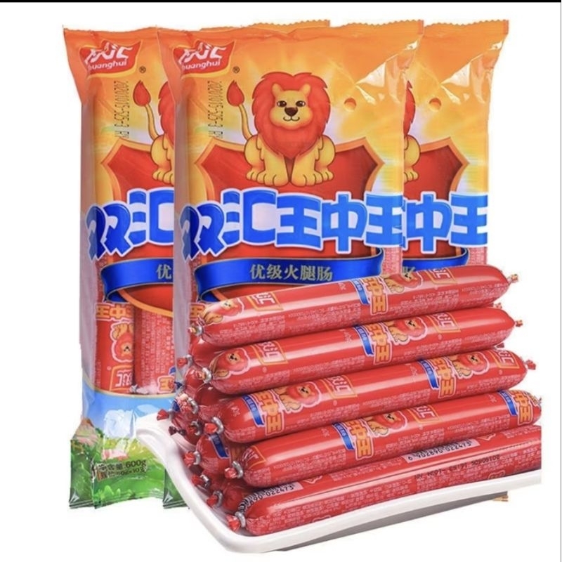 双汇王中王火腿肠270g/400g/600g袋即食优质香肠零食小吃户外旅游 ShuangHui KingsofKings ready-to ...