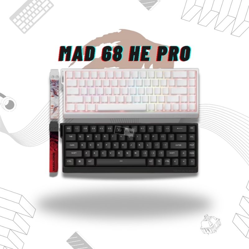 Ready stock Madlions MAD68 HE Keyboard Adjustable Actuation RGB Rapid Trigger Shopee