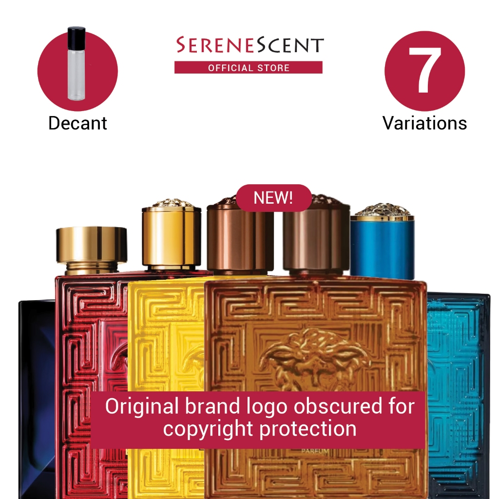 Decant 7 Variations - Eros Flame Energy Najim EDP Parfum Dylan Blue Eau ...