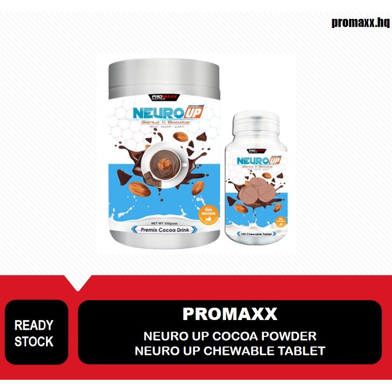 Promaxx Combo Neuro Up Premix Cocoa Series Powder & Chewable Tablets ...
