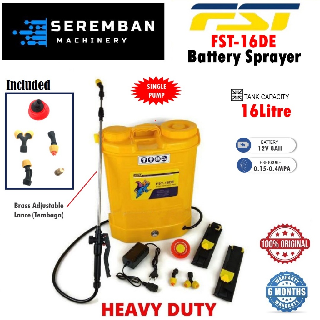 FST BATTERY SPRAYER (16 Liters) PAM RACUN Electric Sprayer Battery ...