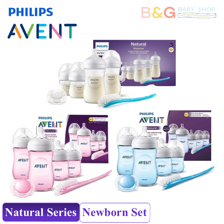 Philips Avent Natural Baby Feeding Bottle Newborn Starter Set Botol ...