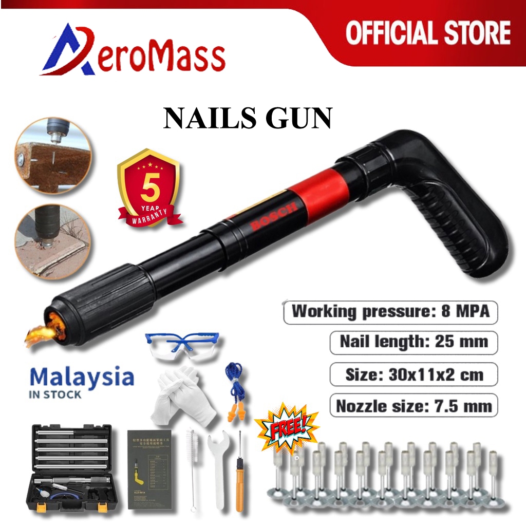 Nail Gun Rivet Gun Tufting Wall Wire Puncher Concrete Wall Guns Pipe ...