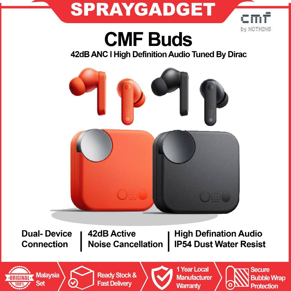 CMF Buds | 42 dB ANC | 12.4mm Bio-Fibre Driver +Ultra Bass 2.0 | 35.5 ...