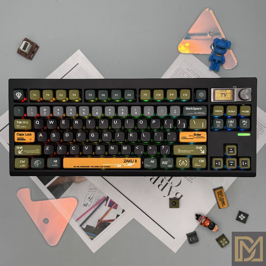 [LOCAL STOCK] GMK87 Mechanical Keyboard 80% RBG Pre Build Wireless ...